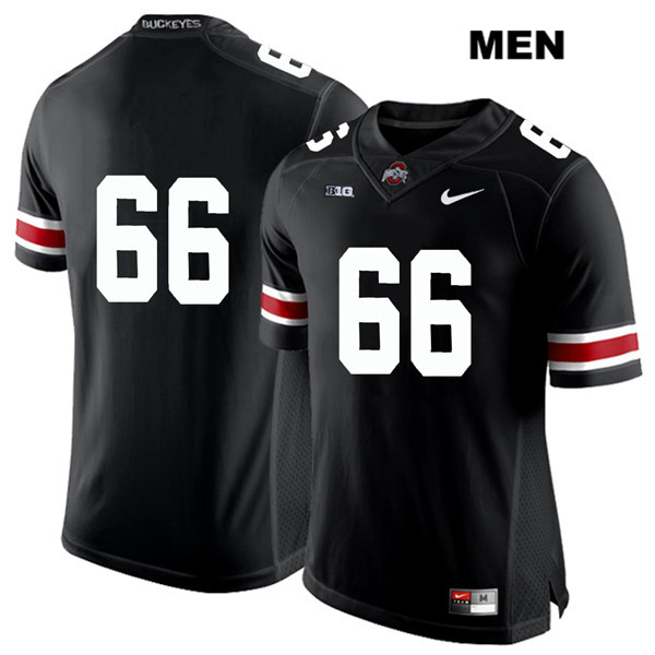 Ohio State Buckeyes Men's Malcolm Pridgeon #66 White Number Black Authentic Nike No Name College NCAA Stitched Football Jersey BB19T03IQ